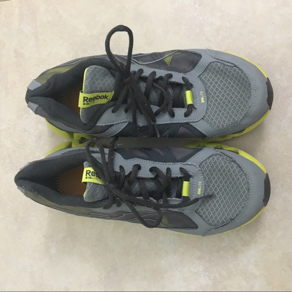 Reebok Lime Green Comfortable Lace Up Sneakers